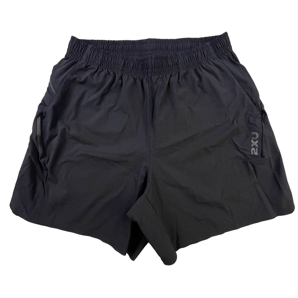 2XU Athletic Shorts Mens XL Black Pockets Drawstring Lightweight Running Gym